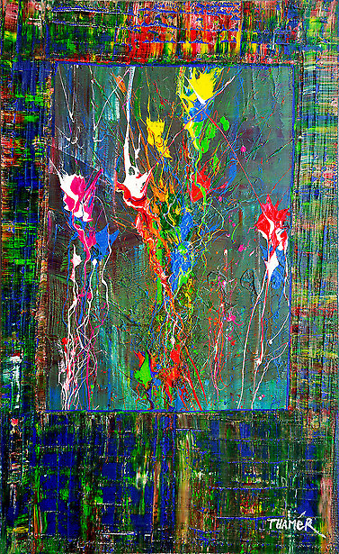 Ohne Titel - Nr. FT 0066 von Franco Thamér | Werkschau 2015 bei Art-Everett.com